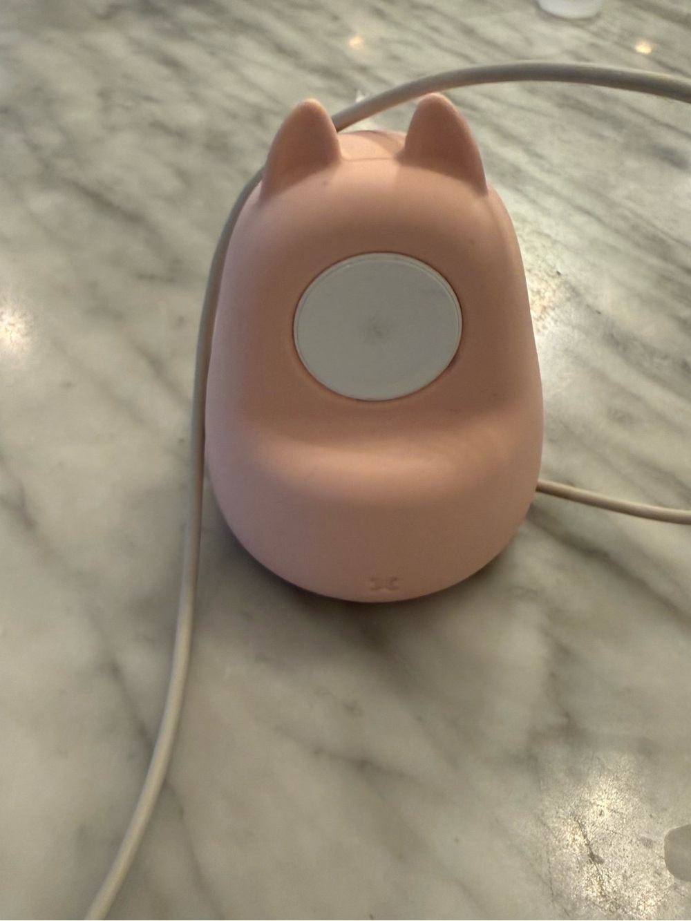 Cute Cat-Ear Apple Watch Charger Stand - Pink